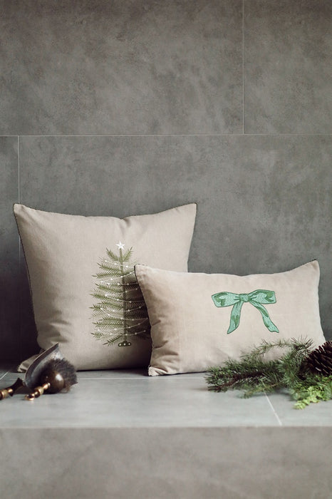 Embroidered Tree Pillow