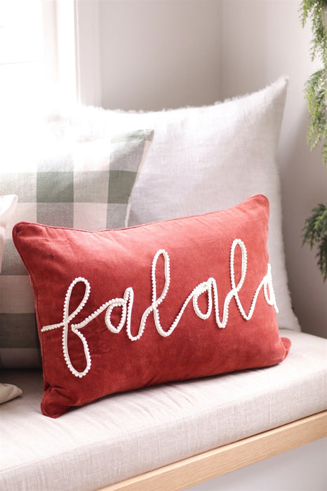 Fa La La Velvet Pillow