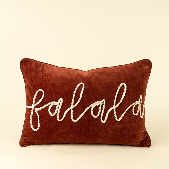 Fa La La Velvet Pillow