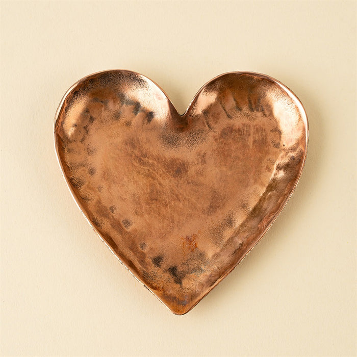 Copper Heart Catchall Dish