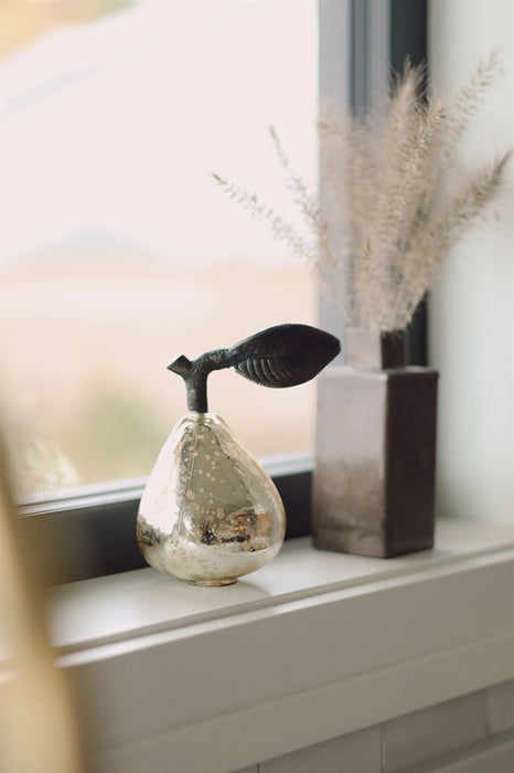 Decorative Glass Pear, Champagne