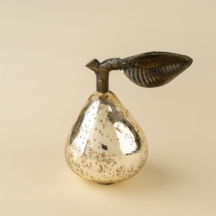 Decorative Glass Pear, Champagne