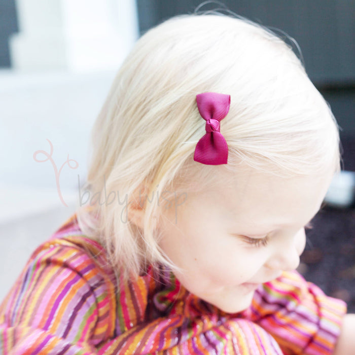 10 Pc Gift Diya Ribbon Hair Bows Alligator Clips - Light: Partially Lined