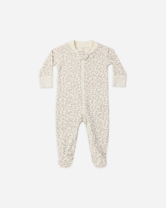 Zip Long Sleeve Sleeper Footie Floret