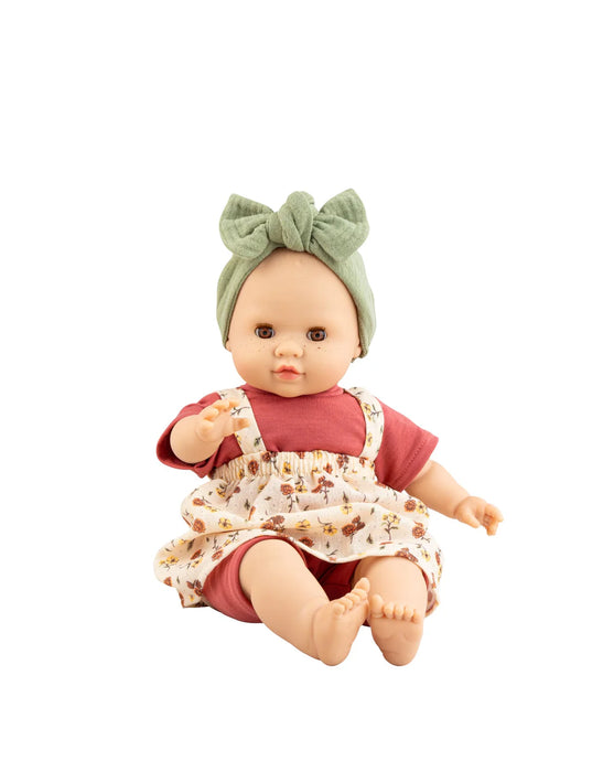 Los Manus Doll - Julia Floral Dress Overalls