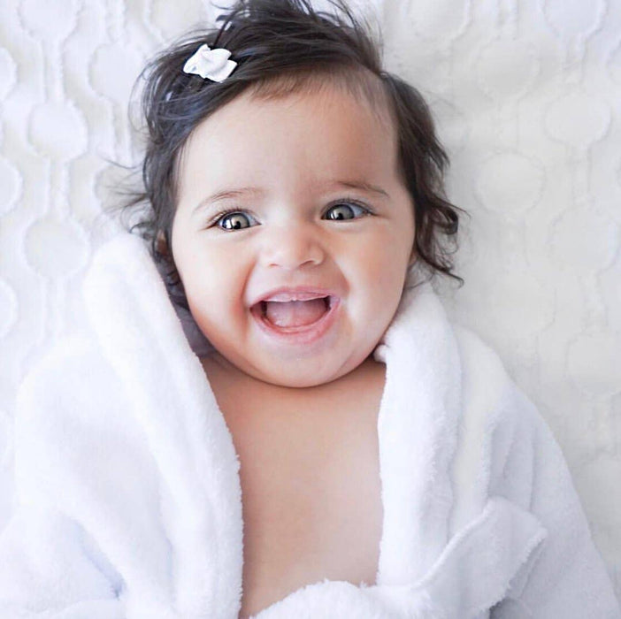 5 Tiny Tuxedo Bows on Snap Clips - Baby Shower