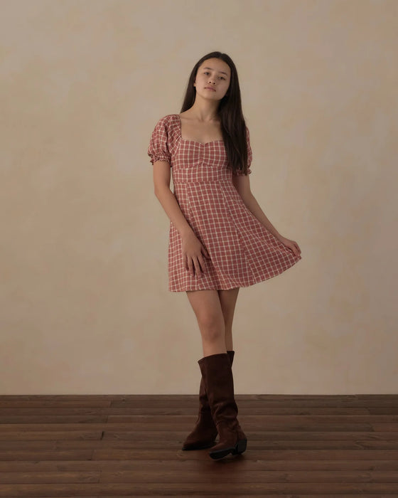 Teen Zoe Dress Vintage Plaid