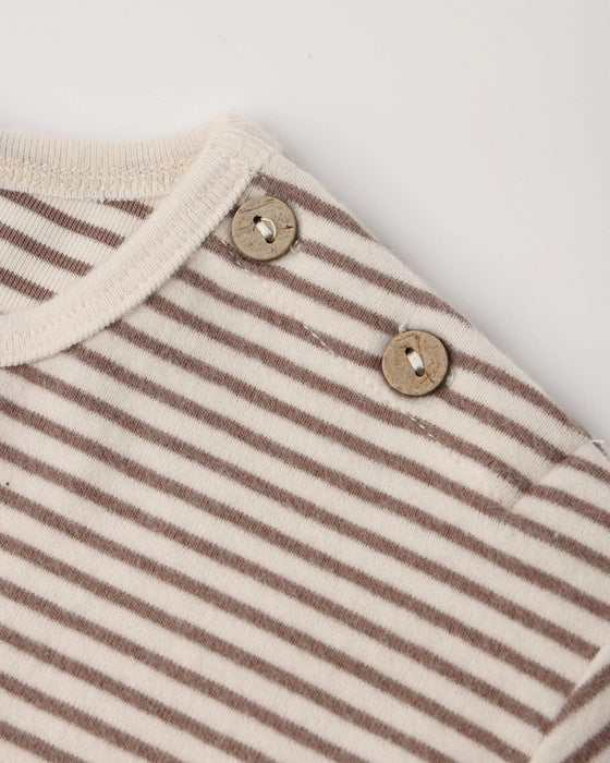 Long Sleeve Tee Cocoa Microstripe