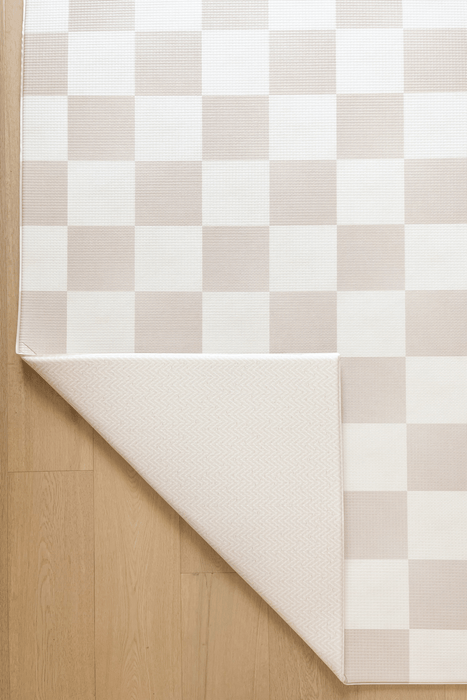 Padded Play Mat - Checkers & Herringbone