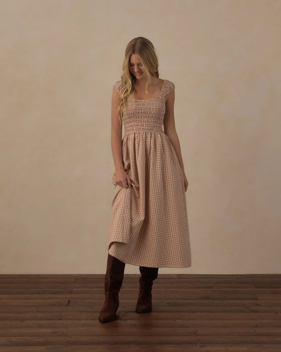 Teen Jess Dress Fawn Gingham