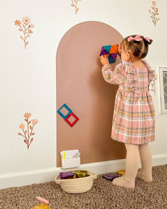 Magic Playwall - Arch Magnetic Wall Decal for Kids: Stone Grey