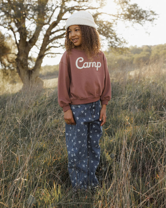 Barrel Pant Heart Ditsy