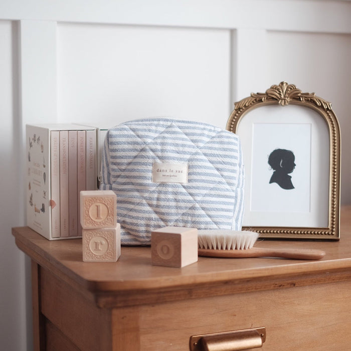 Pouch MAMA - Blue stripes