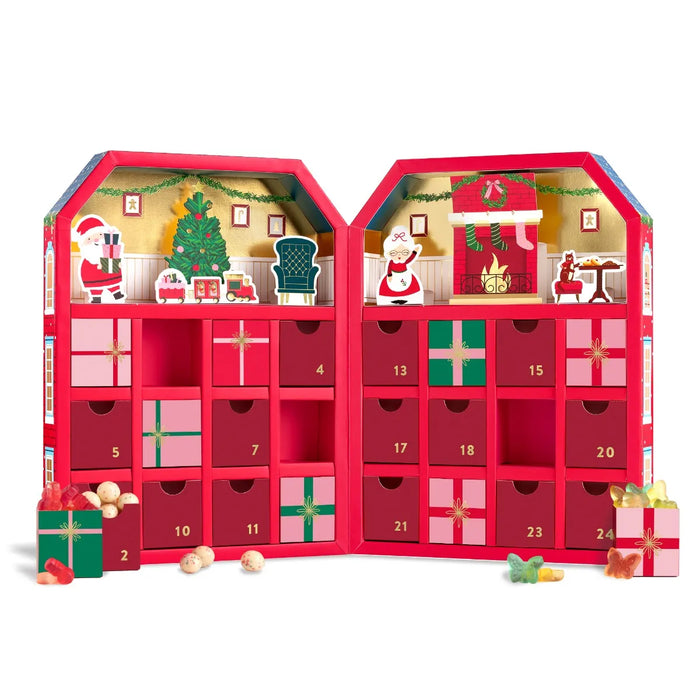 Santa's Parisian Christmas Candy Advent Calendar