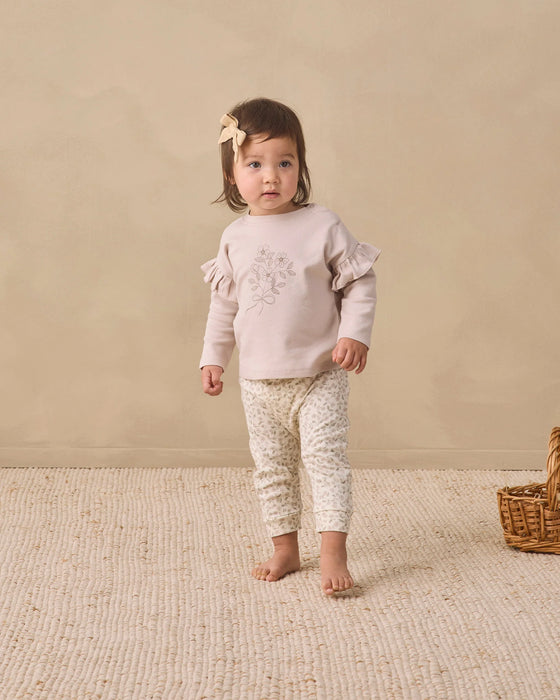 Ruffle Long Sleeve Tee Fleur