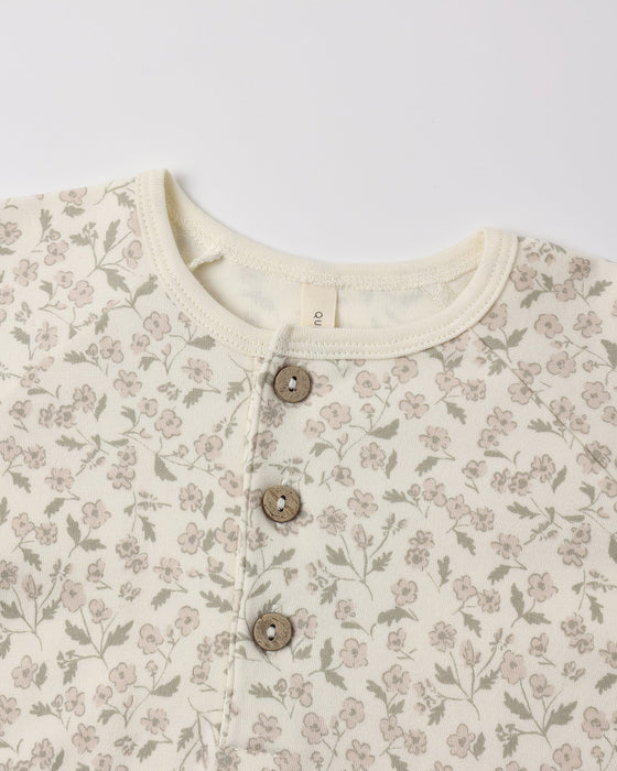 Henley Bubble Jumpsuit Floret