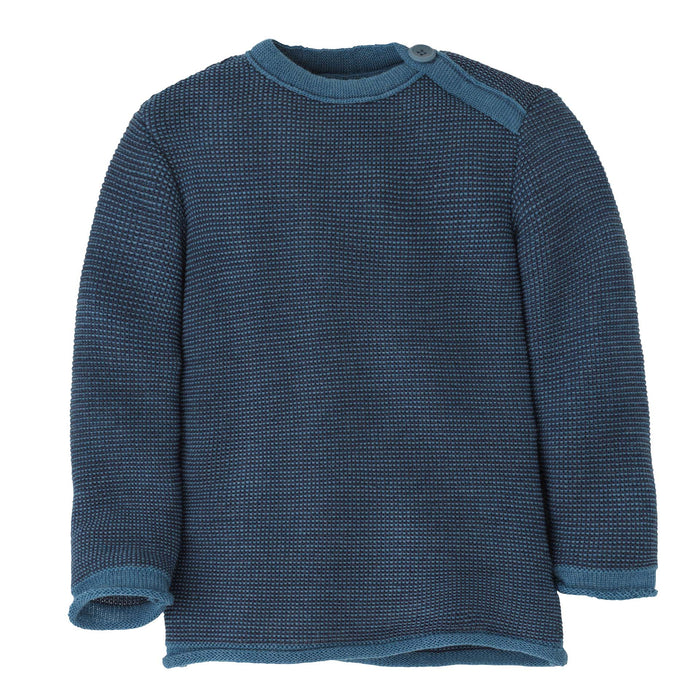 Babies Melange Jacket - Dove Blue/ Indigo