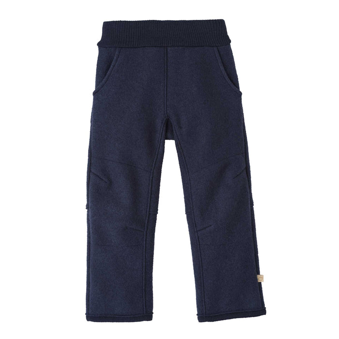 Children's Boiled Wool Trousers - Indigo