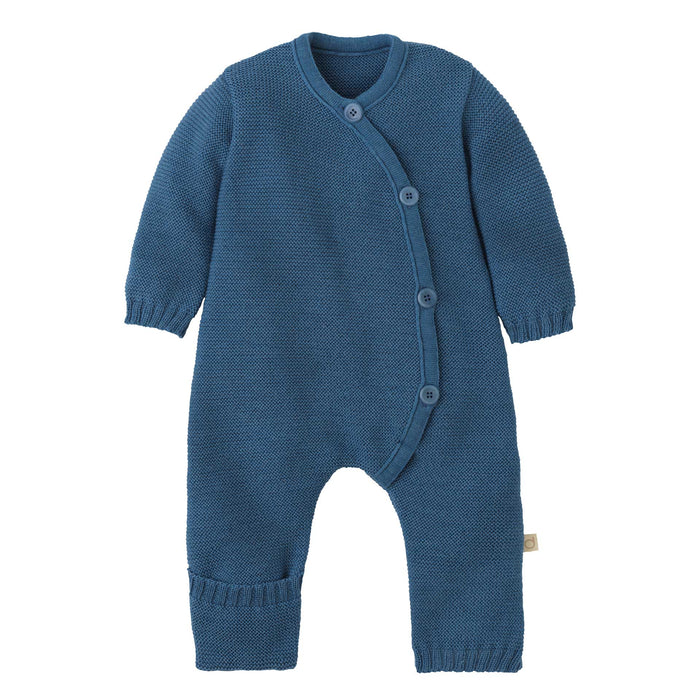 Babies Knit Overall - Dove Blue