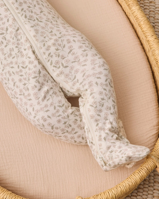 Zip Long Sleeve Sleeper Footie Floret