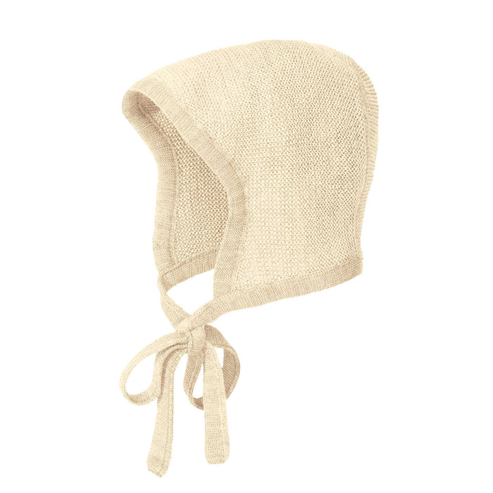 Disana Knitted Newborn Bonnet - Natural