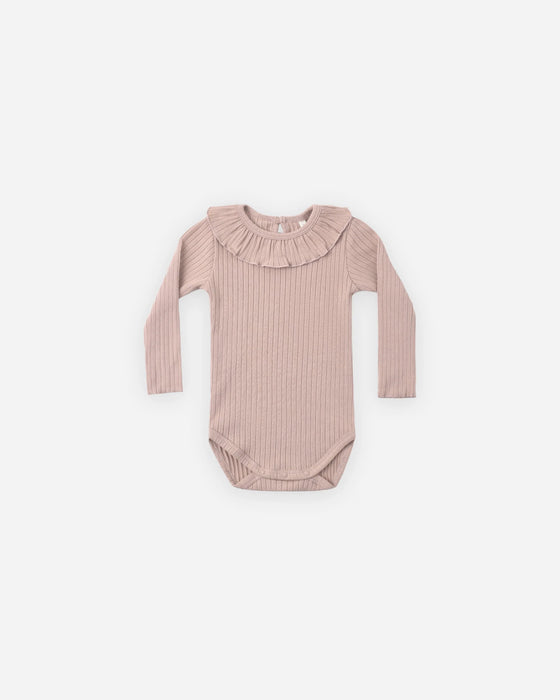 Ruffle Collar Bodysuit Rosewood