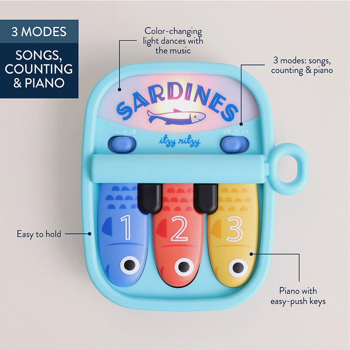 Bitzy Tunes™ Light-Up Interactive Piano Toy - Sardines