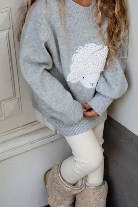 Denn Merino Wool Sweater | Lammy | Soft Grey Melange