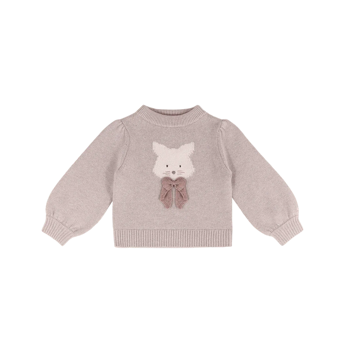Denna Merino Wool Sweater | Cat | Ash Rose Melange
