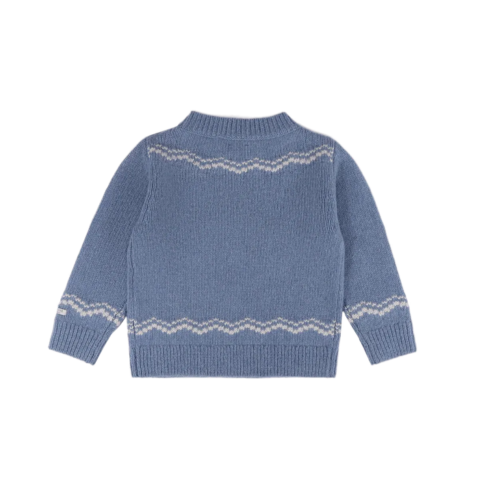Selwyn Merino Wool Sweater | Lammy | Vintage Blue Melange
