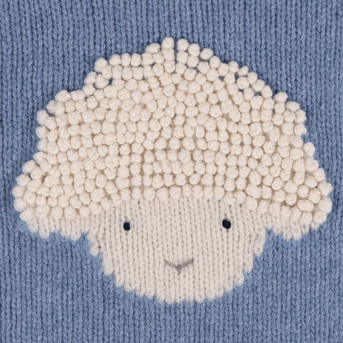 Selwyn Merino Wool Sweater | Lammy | Vintage Blue Melange