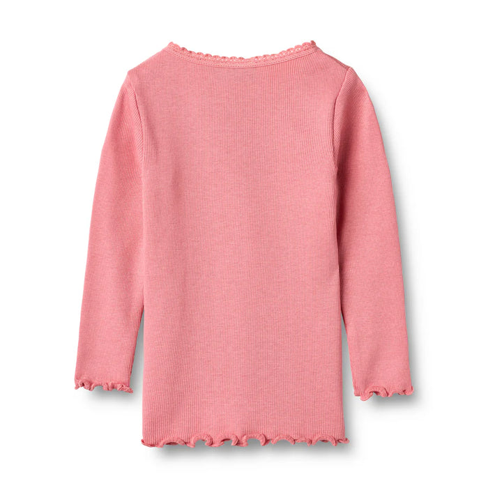 Rib T-Shirt L/S Reese Baby Bubblegum