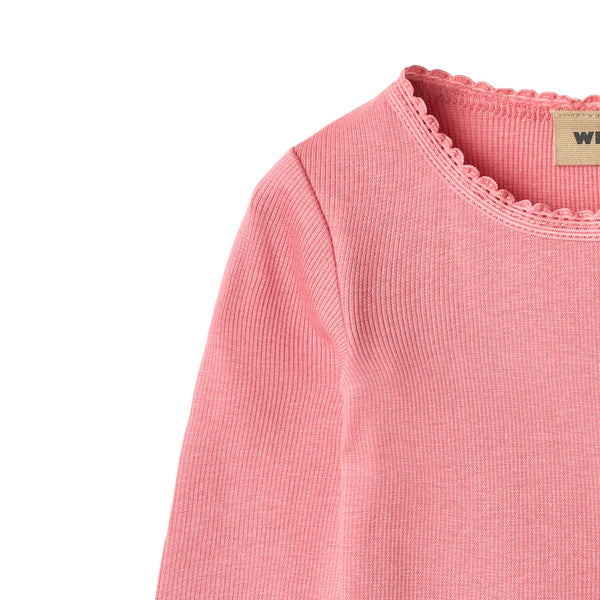 Rib T-Shirt L/S Reese Baby Bubblegum