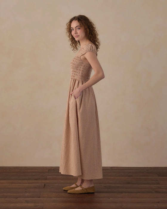 Women's Jess Dress Fawn Gingham