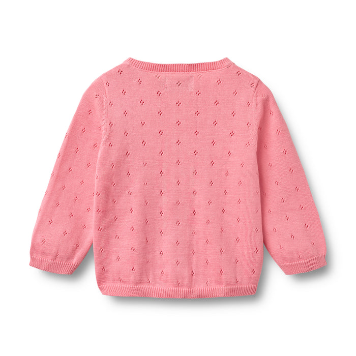 Knit Cardigan Maia Baby Bubblegum