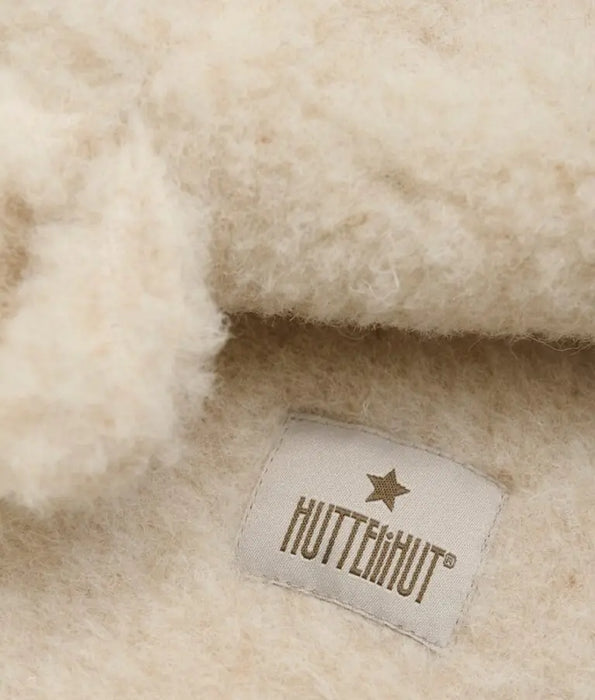 Balaclava Ears Wool Teddy - Cement