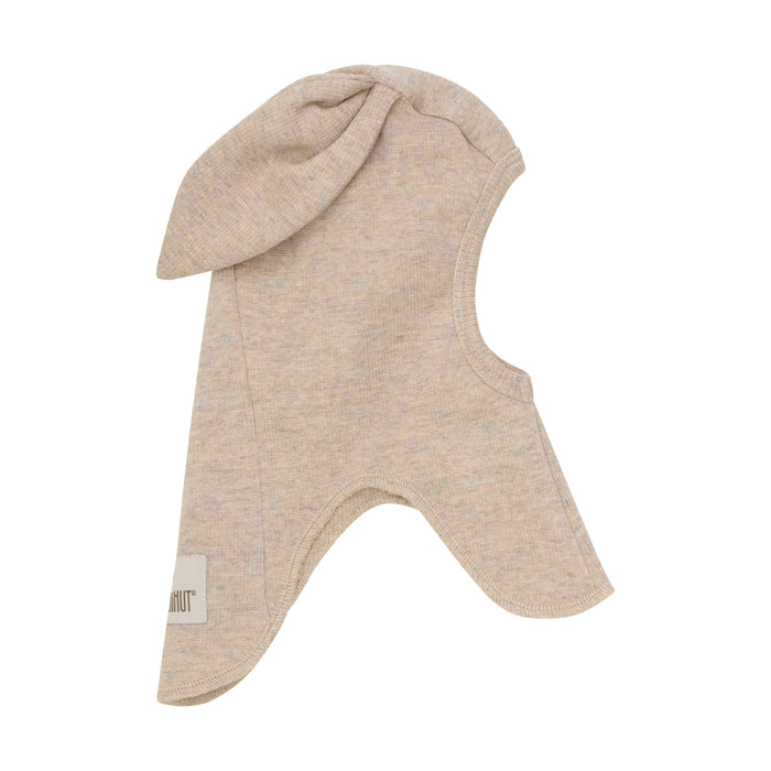 Huttelihut Balaclava Wool Rib - Camel Melange