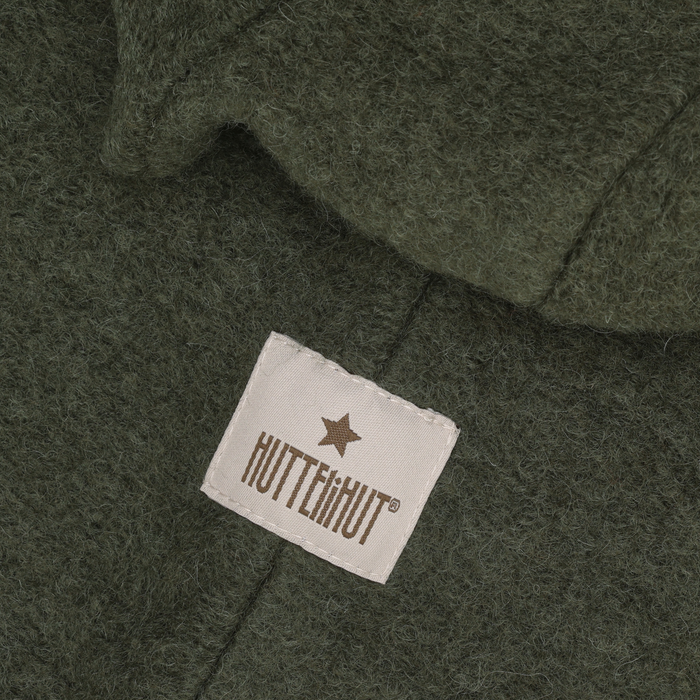 Balaclava Triangles Wool - Beetle Green
