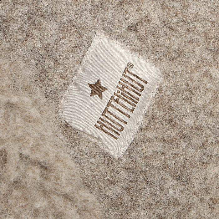 Balaclava Ears Wool Teddy - camel melange