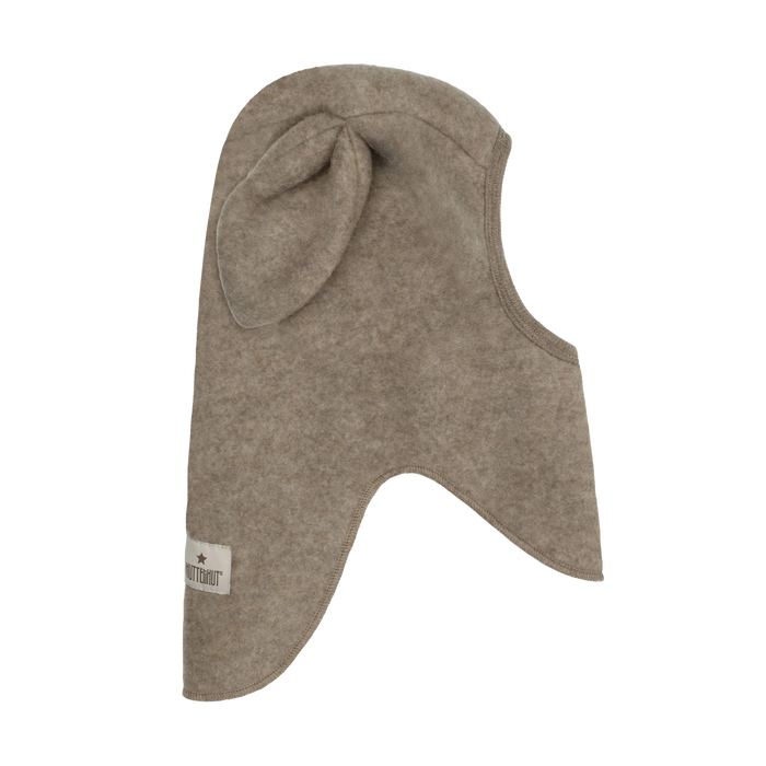Balaclava Ears Wool Fleece - Savannah Melange