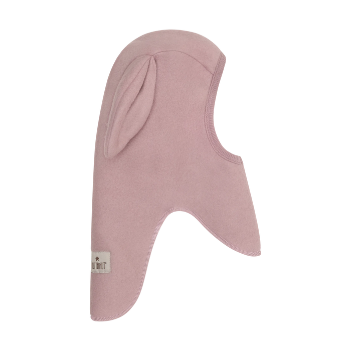 Balaclava Ears Wool Fleece - Woodrose
