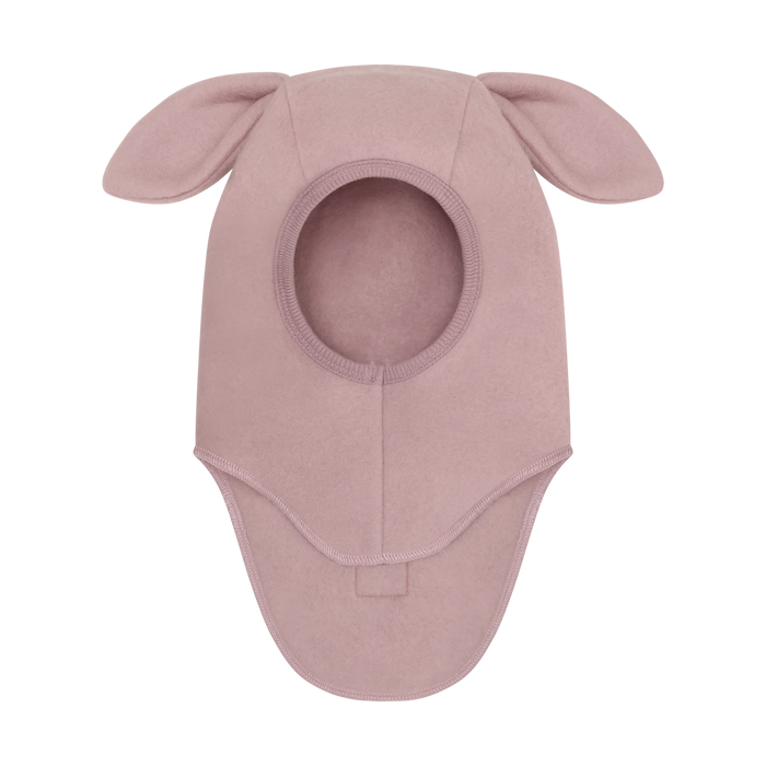Balaclava Ears Wool Fleece - Woodrose