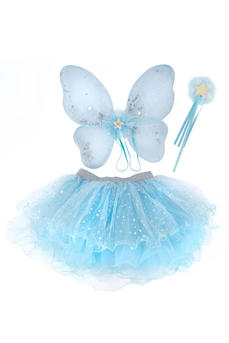 Iridescent Celestial Fairy Wings, Tutu, Wand