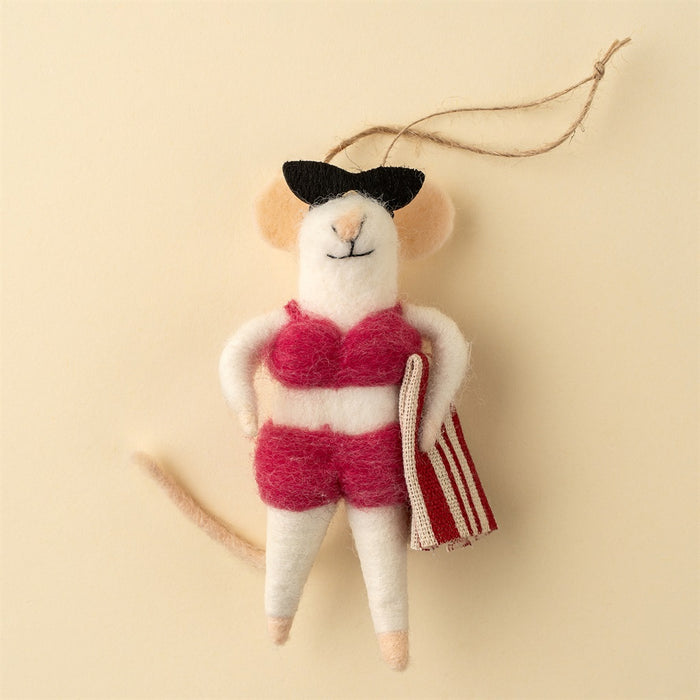 Bikini Bonnie Mouse Holiday Ornament