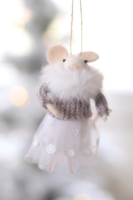 Party Dress Penelope Mouse Holiday Ornament