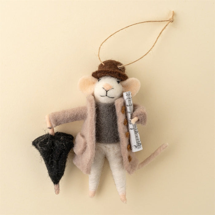 Rainy Day Ralph Mouse Holiday Ornament