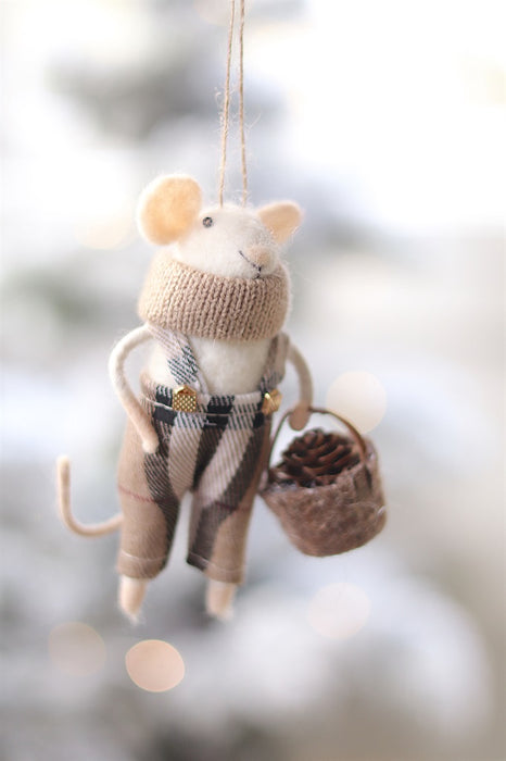 Tartan Tim Mouse Holiday Ornament
