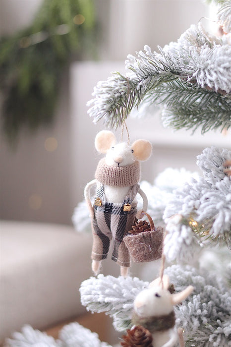 Tartan Tim Mouse Holiday Ornament