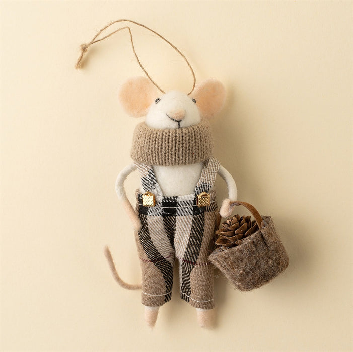 Tartan Tim Mouse Holiday Ornament