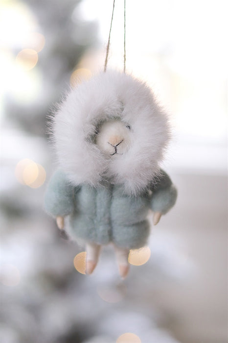 Parka Paulette Mouse Holiday Ornament